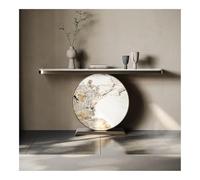 CJHFR472SG Home Tavolo d'ingresso moderno, tavolo consolle con sensore luminoso, tavolo stretto in finto marmo da 35,43" for ingresso, corridoio, foyer, soggiorno Dietro il divano