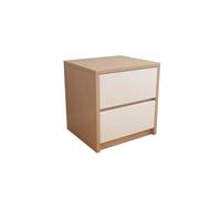 CJHFR472SG Moderno Comodino in legno massello Credenza portaoggetti for soggiorno Colore legno originale 2 cassetti Mobiletto portaoggetti da terra for soggiorno camera da letto Pratico