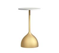 CJHFR472SG Moderno Tavolino da divano Tavolino da caffè piccolo in metallo adatto for soggiorno, camera da letto, negozio di tè al latte, tavolino rotondo da caffetteria Semplice(Gold)