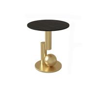 CJHFR472SG Moderno Tavolino laterale, tavolino da caffè in metallo su vassoio adatto for casa, sala da pranzo o soggiorno Tavolini da caffè for caffetterie e studi Semplice(Gold)