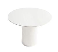 CJHFR472SG Moderno Tavolo da pranzo rotondo bianco moderno da 27,5 pollici, tavolino da caffè for ufficio domestico, piccolo tavolo da conferenza Semplice