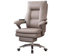 CJHFR472SG Sedia da ufficio reclinabile classica in pelle di lusso per casa e studio, comoda sedia per computer da scrivania