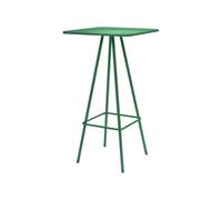 CJHFR472SG Tavolo da bar alto quadrato multicolore for interni ed esterni, camper, patio, catering, feste, eventi commerciali(Green)
