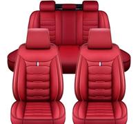 CJJNFDC Set Coprisedili Auto, per VW Golf 5 6 7 8 GTE GTI GTD Clubsport Clubsport45 Variant Alltrack Anteriori impermeabile antiscivolo Copri-sedile,C-Red