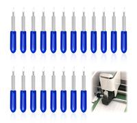 CJMUQHEHH Set di 20 lame di ricambio a 60° per Cricut Explore Air/Air 2 /Air 3/Maker/Maker 3, Expression per macchine da taglio in vinile, lame di ricambio a 60° profondità (cappuccio blu)