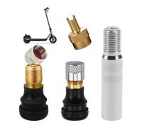 CJMUQHEHH Valvola dell'Aria per Pneumatici a Vuoto per Xiaomi Monopattino, per Xiaomi Scooter, per Ninebot Max G30, per Segway Mini, valvola di ritegno Anti-Perdita, prolunga valvola 4 cm