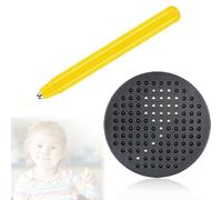 CJQRL Mini Tavolo Da Disegno Magnetico, Mini Lavagna Magnetica Per Bambini, Mini Tablet Magico, con Piccole Palline Magnetiche In Acciaio, Per Bambini Giocattolo Educativo, 10cm, Rosso