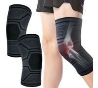 CJSME® ️ Confezione di 2 ginocchiere a compressione per sport e terapia - Ginocchiera fissatrice a giunto sferico UNISEX, ideale per sport, artrite e lesioni. (Small)
