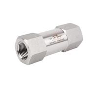 CJTWNBIO 1/8" 1/4" 3/8" 1/2" 3/4" -2" BSP NPT Female 304 316 Stainless Steel Spring Non-Return One Way Check Valve(3/4",BSPT_SS304)