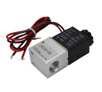 CJTWNBIO Elettrovalvola in Ottone normalmente Chiusa 1/4" 1/8" DC 12V 24V 110V 220V Valvole pneumatiche a 2 Vie ad Azione Diretta(1/4",12V_Normally Closed)