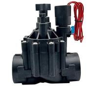 CJTWNBIO Elettrovalvola normalmente Chiusa 1-1/4" 1-1/2" con Regolazione del Flusso 220V 12V 24V for l'irrigazione del Paesaggio del Giardino agricolo(1-1/2",DC Latching(6-20V))