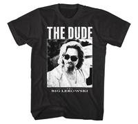 CJVXZVXB Bigebowski The Dudeunglassesen's T Shirt Jeff BridgesBlackXX-Large
