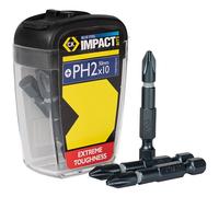CK Tools T4560 PH2LD10 Blu Acciaio Impact Cacciavite Punta 50mm PH2 Scatola D 10