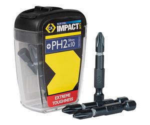 CK Tools T4560 PH2LD10 Blu Acciaio Impact Cacciavite Punta 50mm PH2 Scatola D 10