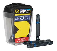 CK Tools T4560 PZ3LD10 Blu Acciaio Impact Cacciavite Punta 50mm PZ3 Scatola D 10