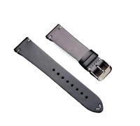 CKAKZTPTEV Leather Watch Strap Replacement Watch Strap Smart Watch Strap Unisex(Black,22mm)