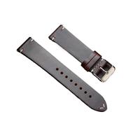 CKAKZTPTEV Leather Watch Strap Replacement Watch Strap Smart Watch Strap Unisex(Dark Brown,19mm)