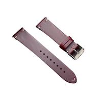 CKAKZTPTEV Leather Watch Strap Replacement Watch Strap Smart Watch Strap Unisex(Red,22mm)