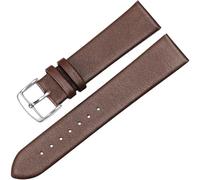 CKAKZTPTEV Unisex Quick-release Leather Replacement Strap(Coal Black,22mm)