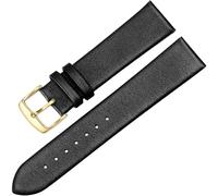 CKAKZTPTEV Unisex Quick-release Leather Replacement Strap(Silver Yellow,22mm)