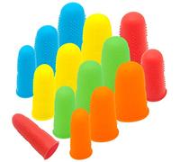 CKANDAY 15 PCS Confezione in Silicone per Colla a Caldo per Pistola, 5 Colori Proteggi Dita o Colla a Caldo in Resina per colofonia con Miele Adesivi Scrapbooking per Cucire in 3 Taglie