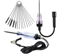 CKANDAY 6-12V In-Line Spark Plug Tester di accensione motore per auto, con kit carburatore Carb Carburatore e indicatore elettrico Tensione luce Continuità Tester corrente Sonda lunga con clip
