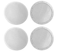 CKANDAY Confezione da 4 filtri da caffè riutilizzabili di alta qualità per macchine da caffè Aerobie vecchie/nuove, 2 tipi di micro filtri a maglia fine in acciaio inox, lavabili in acciaio