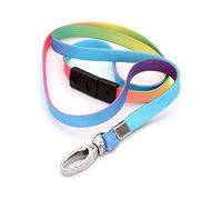 Ckb Ltd® 10 x Breakaway Fade righe multicolore Premium di sicurezza cordino laccio girevole in metallo clip per carta d' identità Bright Fun novità Cool cordini misti multicolore - antisoffocamento