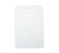 CKB LTD 10 x Event A7 Verticale Porta Badge Custodie per Badge in Plastica Identità ID Tasca Sacchetti Portabadge 12,5 x 8cm dimensioni inserto 11 x 7,5cm Tesserino di Riconoscimento