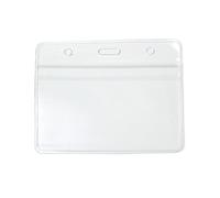 CKB LTD 10x Orizzontale Porta Badge Custodie per Badge in Plastica Identità ID Tasca Sacchetti Portabadge 10 x 8 cm dimensioni inserto 9,8 x 6 cm Carta di Credito Standard Tesserino di Riconoscimento