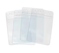 CKB LTD 20 x Show Verticale Porta Badge Custodie per Badge in Plastica Identità ID Tasca Sacchetti Portabadge 11 x 6.8cm dimensioni inserto 9 x 6,5cm Carta di Credito Tesserino di Riconoscimento