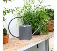 CKB LTD® - Annaffiatoio da Interni da 1,4 l, in Acciaio Verniciato a Polvere, zincato colorato, per Piante d'appartamento, Design Contemporaneo in Metallo, Becco Stretto e Manico Alto (Gesso Bianco)