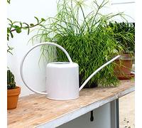 CKB LTD® - Annaffiatoio da Interni da 1,4 l, in Acciaio Verniciato a Polvere, zincato colorato, per Piante d'appartamento, Design Contemporaneo in Metallo, Becco Stretto e Manico Alto (Gesso Bianco)