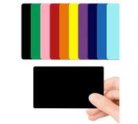 CKB LTD - Confezione da 100 carte di credito in PVC, 760 micron, standard CR80, dimensioni 86 x 54 mm, stampabili, ideali per sovrastampare su qualsiasi stampante desktop per carta d'identità (nero