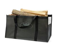 CKB LTD Grande borsa per legna da ardere, multiuso, resistente, tradizionale, facile da trasportare per camino, stufe a legna, campeggio, picnic, spiagge, paesaggistica, attrezzi da giardino