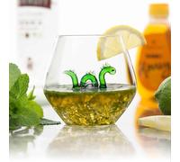 CKB LTD Nessie in a Glass - Bicchiere grande da 500 ml, ideale per acqua, whisky, succhi d'arancia, 1 pezzo