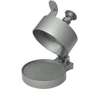 CKB LTD Pressa per hamburger, grande, manuale, regolabile, antiaderente, liscia, per hamburger fatti in casa, include 100 fogli di carta cerata 13 x 13 x 21 cm, alluminio (argento)