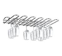 CKB LTD®, rastrelliera da parete per bicchieri, ideale per calici e flûtes, Vetro, 5 Row - 46.5cm