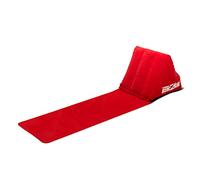 CKB LTD® The Chill out Rosso Portatile Viaggi Cuneo Cuscino Autogonfiabile Lounger with Wedge Shape Back Cushion - Letto Perfetto per Il Campeggio o sulla Spiaggia Festivals Comodo da Usare (Red)
