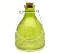 CKB LTD - Trappola per miele, piccola, in vetro colorato, con gancio in metallo, design tradizionale e attraente da appendere, per interni ed esterni, giardino, controllo dei parassiti (verde)