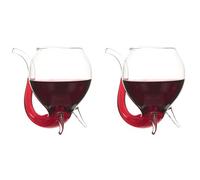 CKB LTD Wine Port - Set di 2 bicchieri da sorseggiare Wino SIPPO di grandi dimensioni, 250 ml, set regalo