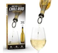 CKB LTDÃ‚® Stainless Steel CHILL ROD & POURER Chilling Stick and Pouring Spout 2 in 1 Design- Easy to Clean - Perfect Gift Idea - Essential Serving Tool Dining Outdoor or Indoor Accessories For Red White Rose Wine Drinking by CKB Ltd
