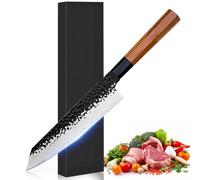 CKCLR Coltelli da Cucina Professionale Chef 20CM, Coltello da chef per affettare, tagliare, tagliare a cubetti, macinare, regali per il lavaggio della casa, Acciaio centrale da 90cr18mov