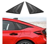CKE 2 pezzi per Civic Hatchback di 11a generazione per Honda Civic 2022 2023 2024 accessori per auto esterni auto laterali posteriori feritoie per prese d'aria scoop copertura tende - nero opaco