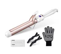 Ckeyin 32Mm 38Mm Bigodino Elettrico per Capelli per Donna Ferro Arricciacapelli