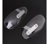 CKFDJRNAE Paramani Per Moto Protezione Manubrio Moto Paramani Deflettore Antivento Per Harley Touring Per H&ONDA(Clear)