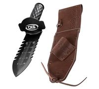 CKG Metal Detector - Pala per scavare con custodia in pelle, colore: nero