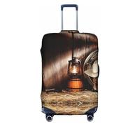 CKGODGF American West Rodeo, copertura per bagagli elastica stampata personalizzata con cerniera, bianco, M, bianco, M