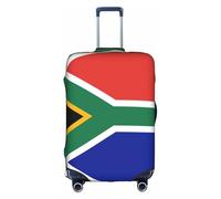 CKGODGF Copertura elastica dei bagagli della stampa della bandiera del Sudafrica,copertura del bagaglio personalizzata con la cerniera., bianco, M