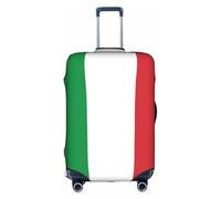 CKGODGF Copertura elastica dei bagagli della stampa della bandiera dell'Italia, copertura dei bagagli personalizzata con la cerniera., bianco, S